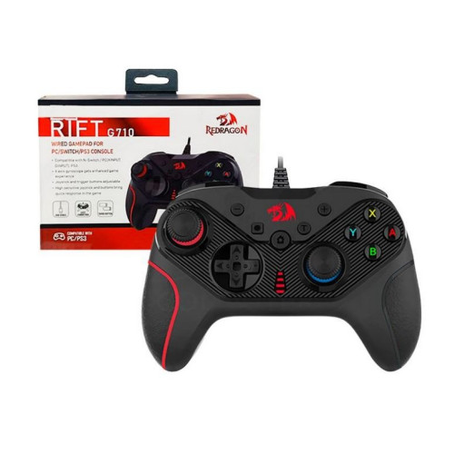 Redragon G710 RIFT Wired Gaming Controller – Dual Vibration Motors