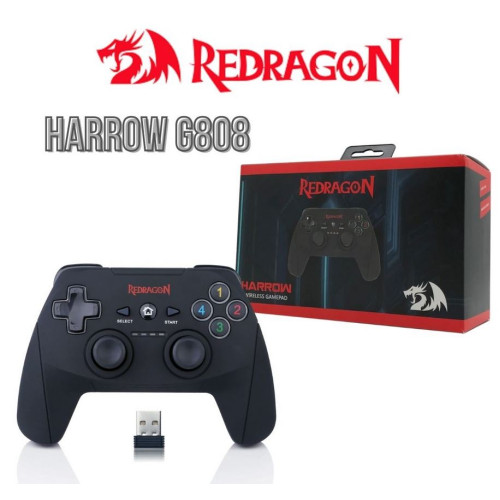 Redragon G808 Wireless Gamepad, PC Game Controller, Joystick with Dual Vibration