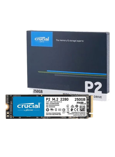 Crucial 250GB P2 NVME PCIe M.2 Solid State Drive 