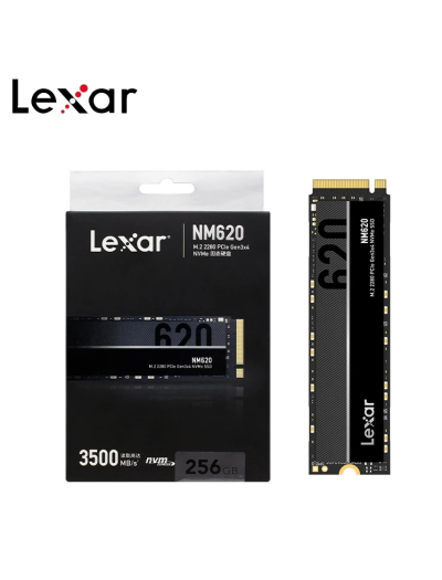 Lexar NM620 M.2 2280 NVMe SSD 256GB Up To 3300MB/s Read, 1300MB/s Write