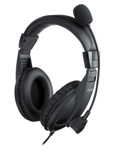 Rapoo H150S Wired Headphone Noice Reduction