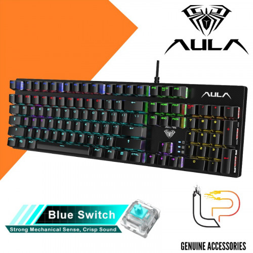 AULA S2022 Mechanical Gaming Keyboard - BLUE SWITCH