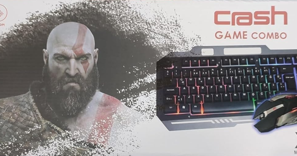 Crash X200 Metal Game Combo Keyboard & Mouse USB - X200