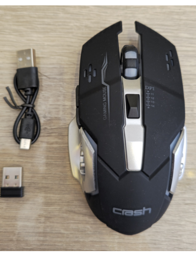 Crash 2.4G Gaming Rechargeable Wireless Mouse	