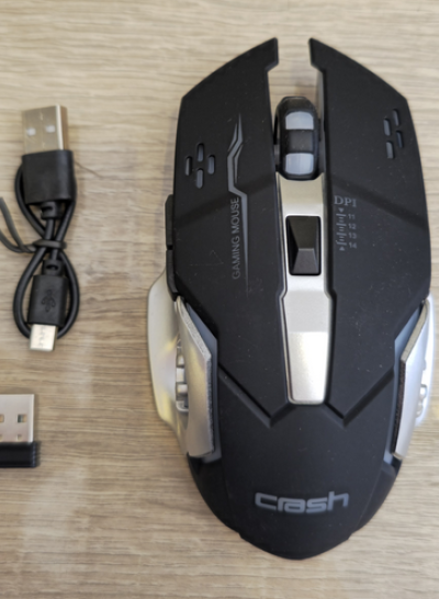 Crash 2.4G Gaming Rechargeable Wireless Mouse	