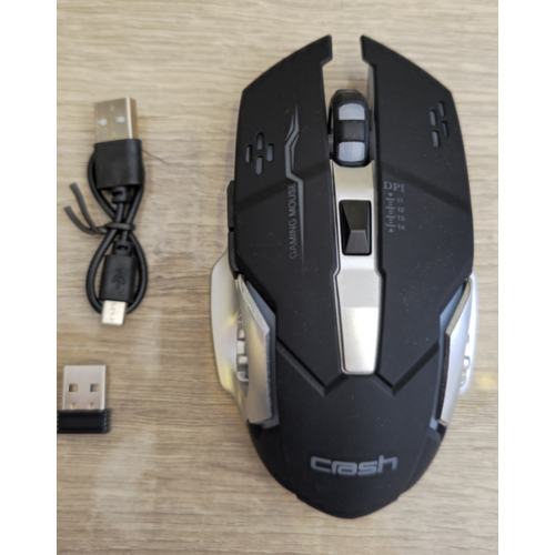Crash 2.4G Gaming Rechargeable Wireless Mouse