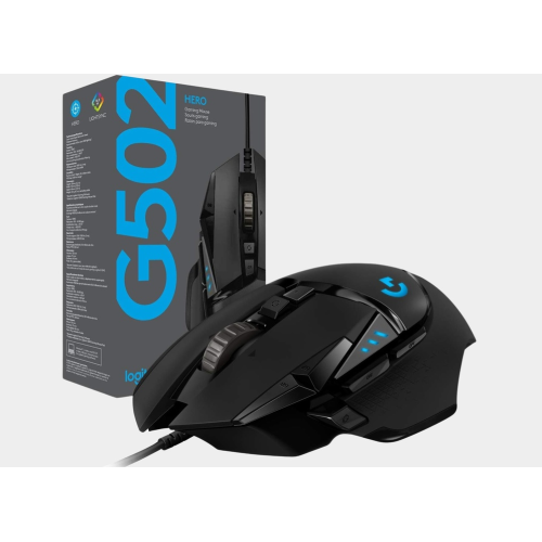 Logitech G502 Hero Wired Gaming Mouse - Black