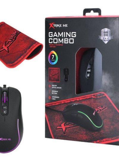 Xtrike Me-Gm290 Gaming USB Mouse With Mouse Pad