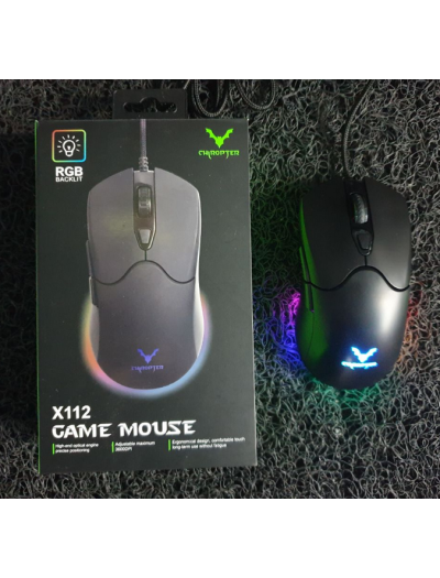 Chiropter X112 Gaming Mouse With Rgb Light & 6d Buttons