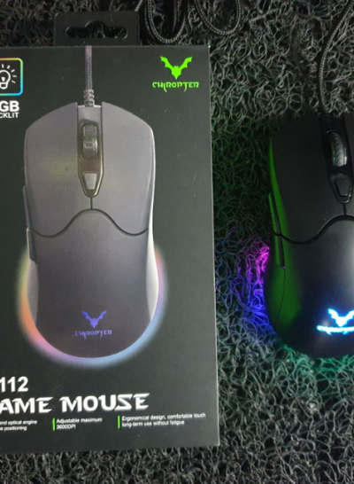 Chiropter X112 Gaming Mouse With Rgb Light & 6d Buttons