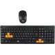 Tiger Wireless Keyboard & Mouse E-WKM6903A - Black