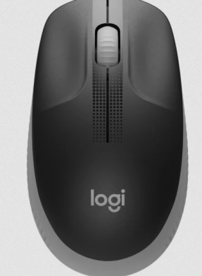 Logitech Wireless Mouse M190 - Full Size-BLACK