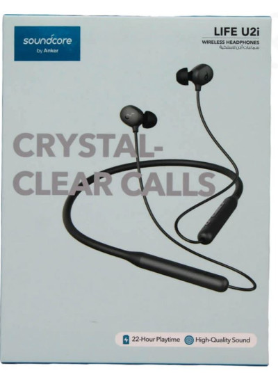 Anker Soundcore Life U2i Bluetooth Neckband Headphones with 22 H Playtime, Crystal-Clear Calls, USB-C, IPX5 Waterproof 
