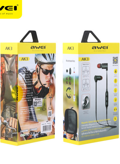 Awei AK3 Magic Magnet Attraction Bluetooth 4.1 Headset