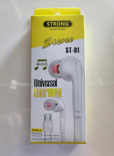 Strong ST-81 Stereo Type-C Earphones Premium Product