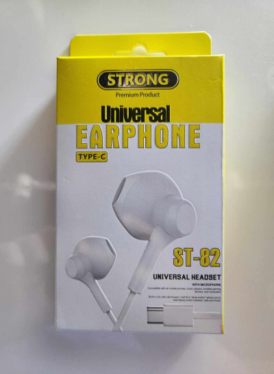 Strong ST-82 Stereo Type-C Earphones Premium Product