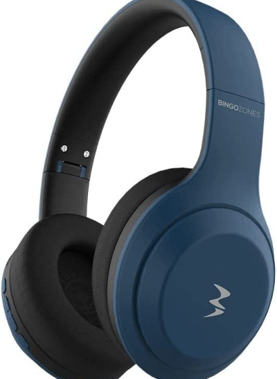 Bingozones B2 Bluetooth Over-Ear, Foldable Wireless and Wired Stereo Headset with Micro SD FM