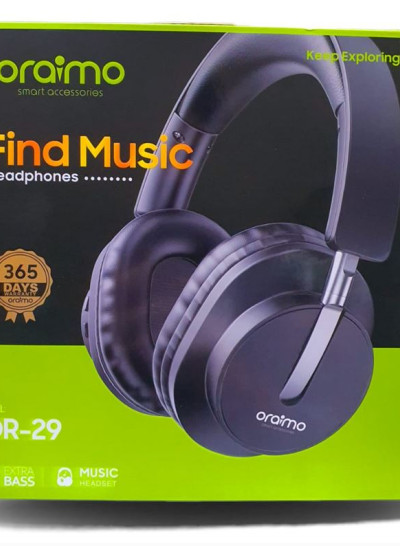 OR-29 Wireless Headset  black Extra Bass - 3.5mm Stereo Plug