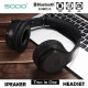 Sodo MH3 Bluetooth 2 IN 1 Headphone with Flip-out Speaker – Black