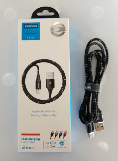 JoyRoom S-L316 USB To Type-C 2A Fast Charging Cable 1.2M 