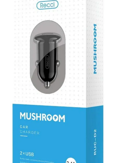 Recci RUC-D2 Mashroom 3.4A Car Charger
