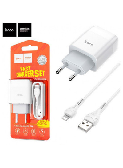 Hoco C72A Glorious Single Port Wall Charger For Iphone