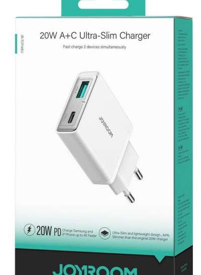JoyRoom TCF14EU PD 20W Slim Charger