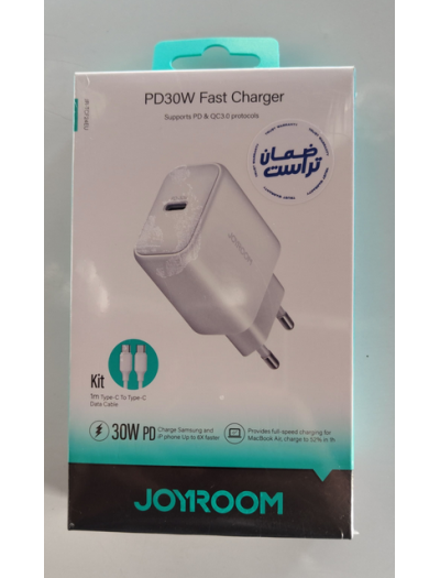JoyRoom TCF24EU PD 30W Charger + C to C 1m Cable	