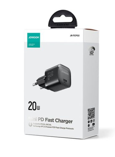 JOYROOM JR-TCF02 PD 20W Mini Charger Single Port  – Plug only 