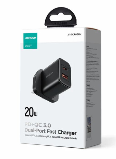 JOYROOM JR-TCF05UK PD 20W Mini Charger Dual Port PD+QC  
