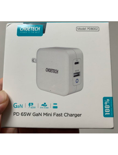 CHOETECH PD8002 65W GaN Mini Fast Charger