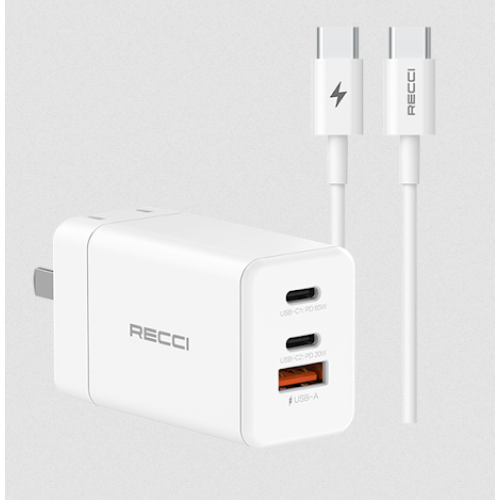 Recci RCK-15CC 65W GaN 150CM fast charger