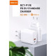 Recci RCT-P19E Fast Charger 30W-Dual Port PD+QC3.0 - White