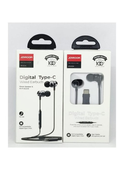 Joyroom Jr-Ec04 Type-C Wired Earphones With Microphone