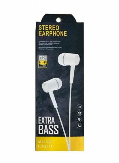 Stereo D21 Earphone Sport bass