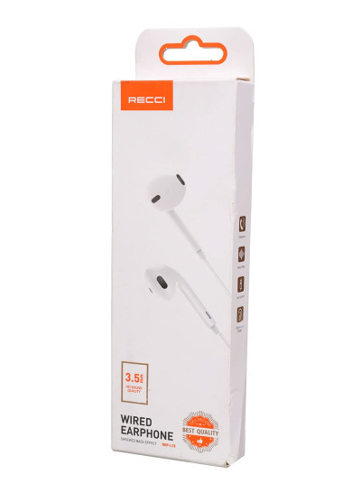 Recci REP-L15 WIRED EARPHONE, HD SOUND QUALITY