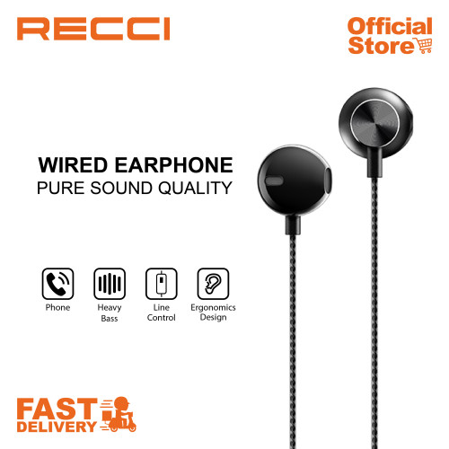 Recci REP-L03 WIRED EARPHONE, PURE SOUND QUALITY