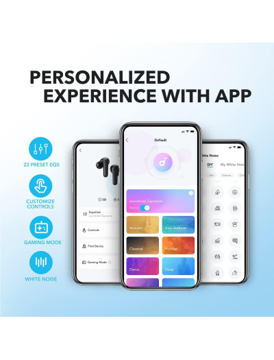 Anker Soundcore R50i 10mm Drivers with Big Bass, 30H Playtime, IPX5-Water Resistant, AI Clear Calls with 2 Mics, 18 Months Warranty 