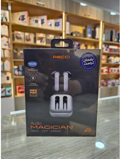  Recci Magician In-Ear Wireless Airpods with Microphone, Black - RT13 