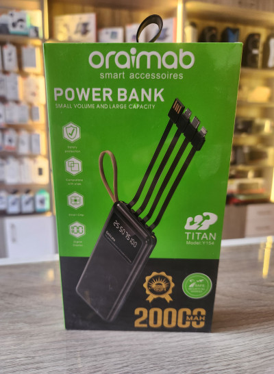 Oraimab Titan 20000mAh Power Bank - Black