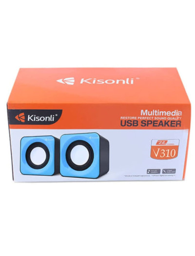 Kisonli V310 Wired USB Computer Speaker